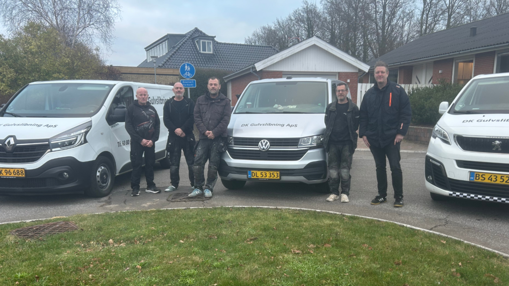 DK Gulvslibning ApS team gulvslibning Sjælland